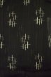 Photo3: P0801C Antique Japanese kimono Black HITOE unlined for women / Silk. Parallel Cross (Grade D) (3)