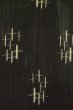 Photo7: P0801C Antique Japanese kimono Black HITOE unlined for women / Silk. Parallel Cross (Grade D) (7)