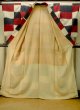 Photo2: P0801D Antique Japanese kimono Multi Color ORI woven for women / Silk. Plaid Checks (Grade B) (2)