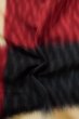 Photo10: P0801D Antique Japanese kimono Multi Color ORI woven for women / Silk. Plaid Checks (Grade B) (10)