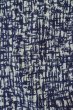 Photo4: P0801F Vintage Japanese kimono Indigo Blue YUKATA summer(made in Japan) for women / Cotton. Plaid Checks (Grade B) (4)