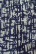 Photo6: P0801F Vintage Japanese kimono Indigo Blue YUKATA summer(made in Japan) for women / Cotton. Plaid Checks (Grade B) (6)