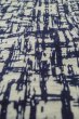 Photo9: P0801F Vintage Japanese kimono Indigo Blue YUKATA summer(made in Japan) for women / Cotton. Plaid Checks (Grade B) (9)