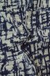 Photo11: P0801F Vintage Japanese kimono Indigo Blue YUKATA summer(made in Japan) for women / Cotton. Plaid Checks (Grade B) (11)