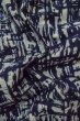 Photo12: P0801F Vintage Japanese kimono Indigo Blue YUKATA summer(made in Japan) for women / Cotton. Plaid Checks (Grade B) (12)