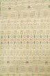Photo3: P0818B Vintage Japanese kimono Ivory ORI woven for women / Silk. Geometrical pattern (Grade B) (3)