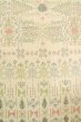 Photo7: P0818B Vintage Japanese kimono Ivory ORI woven for women / Silk. Geometrical pattern (Grade B) (7)