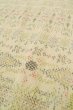 Photo8: P0818B Vintage Japanese kimono Ivory ORI woven for women / Silk. Geometrical pattern (Grade B) (8)