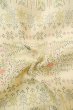 Photo11: P0818B Vintage Japanese kimono Ivory ORI woven for women / Silk. Geometrical pattern (Grade B) (11)