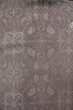 Photo3: P0818E Vintage Japanese kimono Grayish Wisteria IROMUJI plain colored for women / Silk., Base woven pattern: grapes. (Grade C) (3)