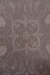 Photo6: P0818E Vintage Japanese kimono Grayish Wisteria IROMUJI plain colored for women / Silk., Base woven pattern: grapes. (Grade C) (6)