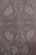 Photo7: P0818E Vintage Japanese kimono Grayish Wisteria IROMUJI plain colored for women / Silk., Base woven pattern: grapes. (Grade C) (7)