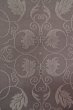 Photo8: P0818E Vintage Japanese kimono Grayish Wisteria IROMUJI plain colored for women / Silk., Base woven pattern: grapes. (Grade C) (8)