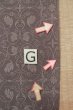 Photo21: P0818E Vintage Japanese kimono Grayish Wisteria IROMUJI plain colored for women / Silk., Base woven pattern: grapes. (Grade C) (21)