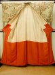 Photo2: Mint P0818F Vintage Japanese kimono Grayish Beige KOMON dyed for women / Silk. Flower (Grade A) (2)