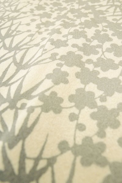 Photo8: Mint P0818G Vintage Japanese kimono White KOMON dyed for women / Silk. UME plum bloom (Grade A) (8)