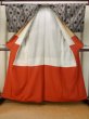 Photo2: P0818I Vintage Japanese kimono Gray TSUMUGI pongee for women / Silk. Chrysanthemum (Grade B) (2)