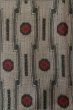 Photo4: P0818I Vintage Japanese kimono Gray TSUMUGI pongee for women / Silk. Chrysanthemum (Grade B) (4)