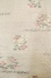 Photo3: P0818J Vintage Japanese kimono Purplish Off White TSUMUGI pongee for women / Silk. Flower (Grade B) (3)