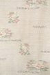 Photo4: P0818J Vintage Japanese kimono Purplish Off White TSUMUGI pongee for women / Silk. Flower (Grade B) (4)