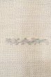 Photo7: P0818J Vintage Japanese kimono Purplish Off White TSUMUGI pongee for women / Silk. Flower (Grade B) (7)
