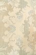 Photo7: P0818K Vintage Japanese kimono Multi Color TSUMUGI pongee for women / Silk. Tree (Grade C) (7)