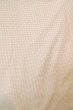 Photo3: P0818L Vintage Japanese kimono White TSUMUGI pongee for women / Silk. Cross (Grade B) (3)