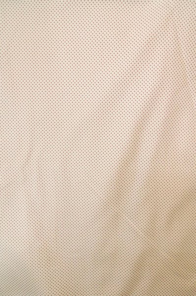 Photo3: P0818L Vintage Japanese kimono White TSUMUGI pongee for women / Silk. Cross (Grade B) (3)
