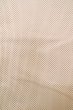 Photo5: P0818L Vintage Japanese kimono White TSUMUGI pongee for women / Silk. Cross (Grade B) (5)