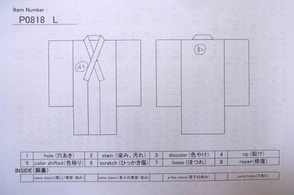 Photo13: P0818L Vintage Japanese kimono White TSUMUGI pongee for women / Silk. Cross (Grade B) (13)
