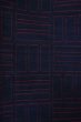 Photo7: Mint P0818M Vintage Japanese kimono Navy Blue TSUMUGI pongee for women / Silk. Quadrangle (Grade A) (7)