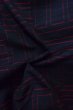 Photo12: Mint P0818M Vintage Japanese kimono Navy Blue TSUMUGI pongee for women / Silk. Quadrangle (Grade A) (12)
