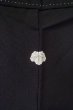 Photo3: Mint P0818N Vintage Japanese kimono Black MONTSUKI crests for women / Silk. (Grade A) (3)