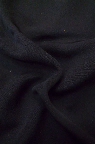 Photo10: Mint P0818N Vintage Japanese kimono Black MONTSUKI crests for women / Silk. (Grade A) (10)