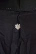 Photo3: P0818O Vintage Japanese kimono Black MONTSUKI crests for women / Silk. (Grade B) (3)
