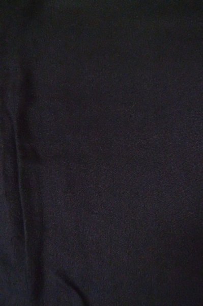 Photo6: P0818O Vintage Japanese kimono Black MONTSUKI crests for women / Silk. (Grade B) (6)