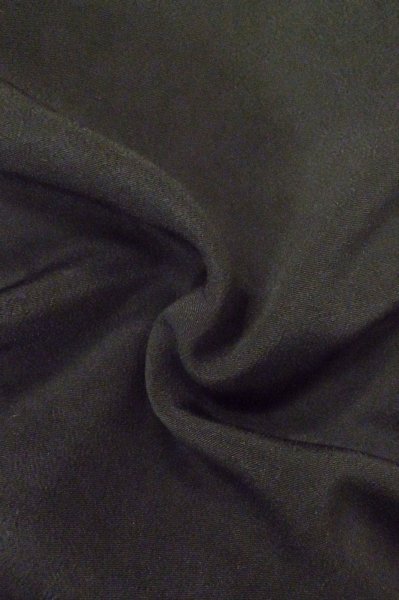 Photo10: Mint P0818P Vintage Japanese kimono Black MONTSUKI crests for women / Silk. (Grade A) (10)