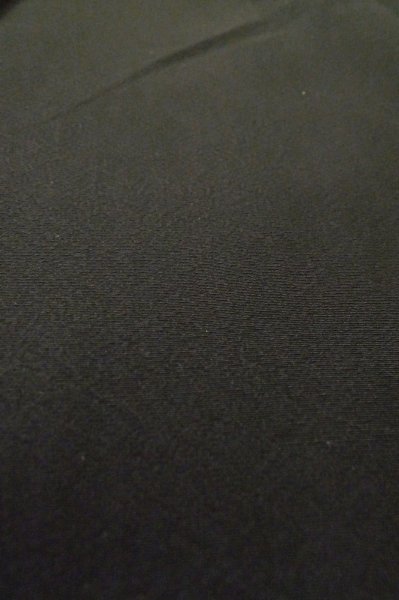 Photo8: P0818Q Vintage Japanese kimono Black MONTSUKI crests for women / Silk. (Grade B) (8)
