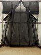 Photo1: P0818R Vintage Japanese kimono Black MONTSUKI crests for women / Silk. (Grade D) (1)