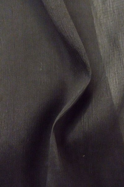 Photo9: P0818R Vintage Japanese kimono Black MONTSUKI crests for women / Silk. (Grade D) (9)