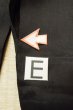 Photo16: P0818R Vintage Japanese kimono Black MONTSUKI crests for women / Silk. (Grade D) (16)