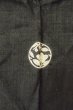 Photo3: P0818S Vintage Japanese kimono Black MONTSUKI crests for women / Silk. (Grade D) (3)