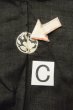 Photo16: P0818S Vintage Japanese kimono Black MONTSUKI crests for women / Silk. (Grade D) (16)