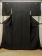 Photo1: Mint P0818T Vintage Japanese kimono Black MONTSUKI crests for women / Silk. (Grade A) (1)