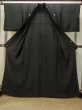 Photo2: Mint P0818T Vintage Japanese kimono Black MONTSUKI crests for women / Silk. (Grade A) (2)