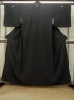 Photo1: Mint P0818U Vintage Japanese kimono Black MONTSUKI crests for women / Silk. (Grade A) (1)