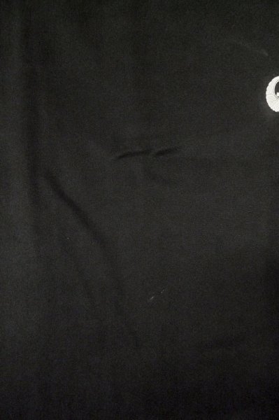 Photo4: P0818V Vintage Japanese kimono Black MONTSUKI crests for women / Silk. (Grade B) (4)