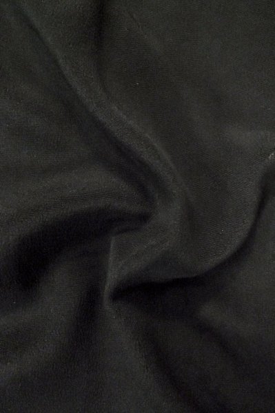 Photo11: P0818V Vintage Japanese kimono Black MONTSUKI crests for women / Silk. (Grade B) (11)