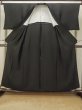 Photo2: P0818W Vintage Japanese kimono Black MONTSUKI crests for women / Silk. (Grade B) (2)