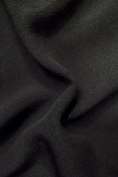Photo10: P0818W Vintage Japanese kimono Black MONTSUKI crests for women / Silk. (Grade B) (10)
